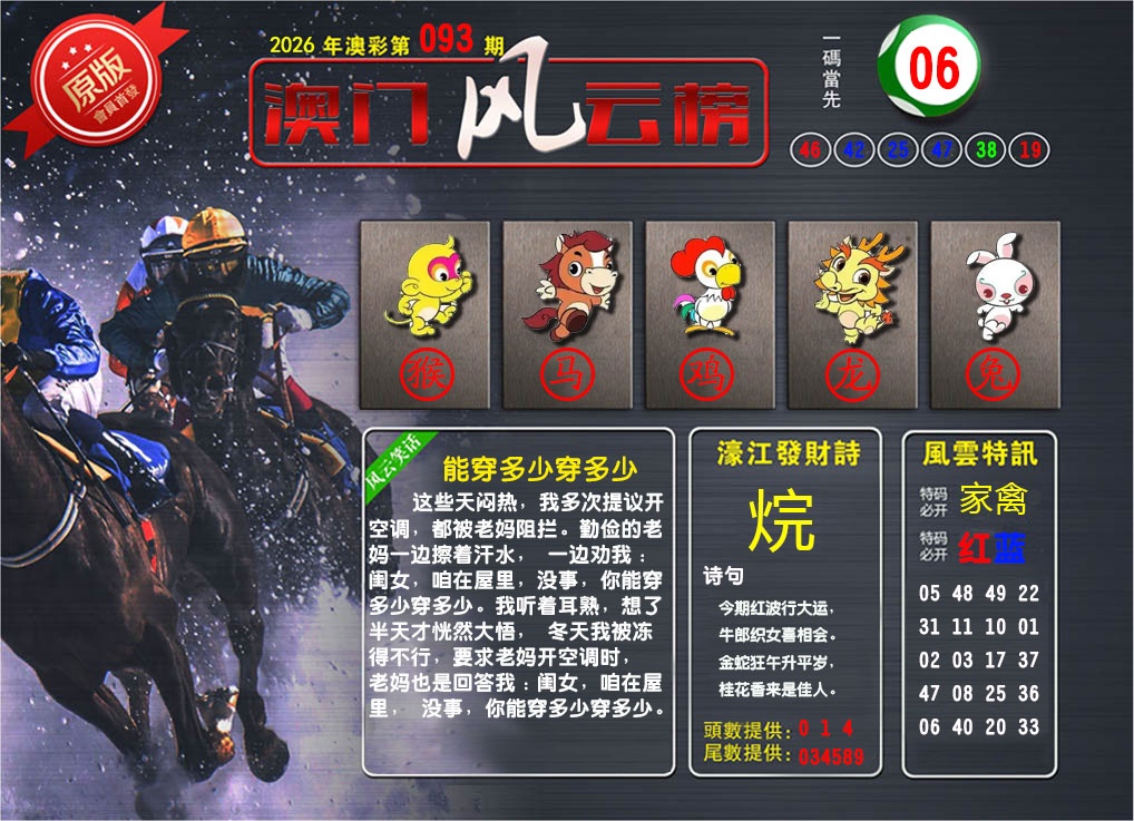 093期澳门风云榜[图]